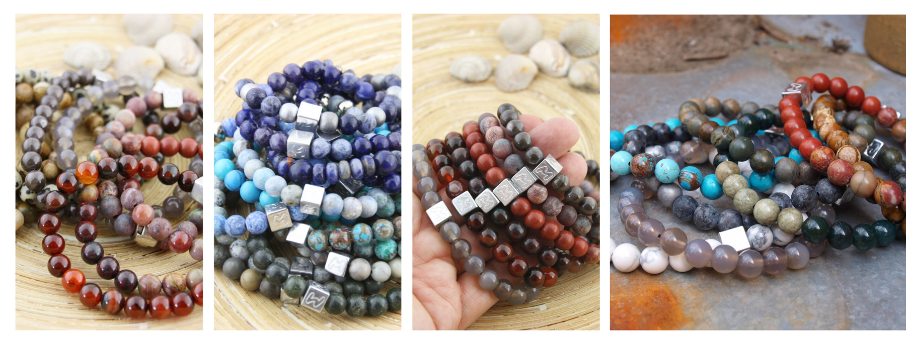 Natuursteen armbanden, Momentos collectie