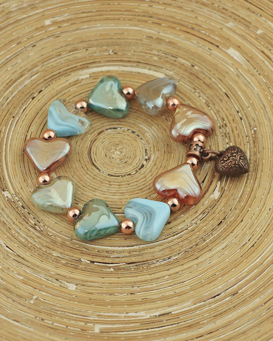 Armband Grote Harten Rosegoud - HanneHaves