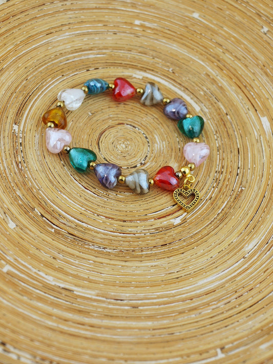 Armband Harten Goud Kleur - HanneHaves