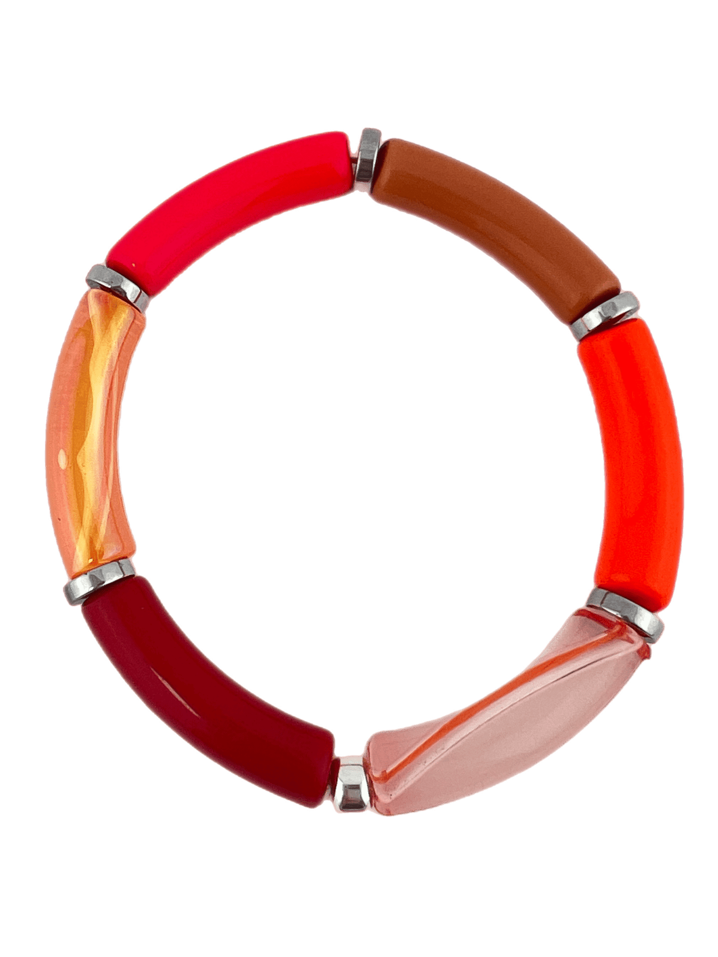 Armband Tube combi kleur zilver - HanneHaves