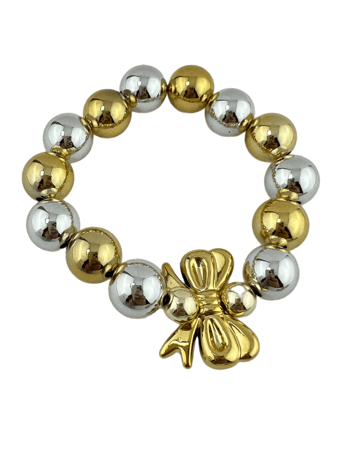 Set Big Beads Goud Zilver 14 mm strik - HanneHaves