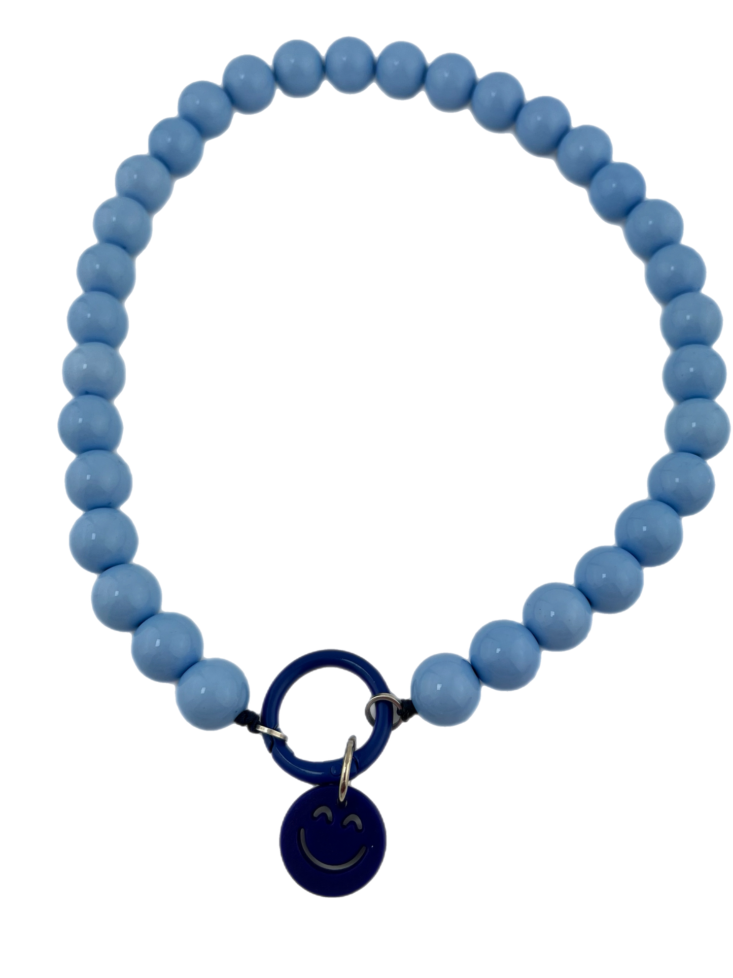 Ketting Big Beads blauw 14 mm smile