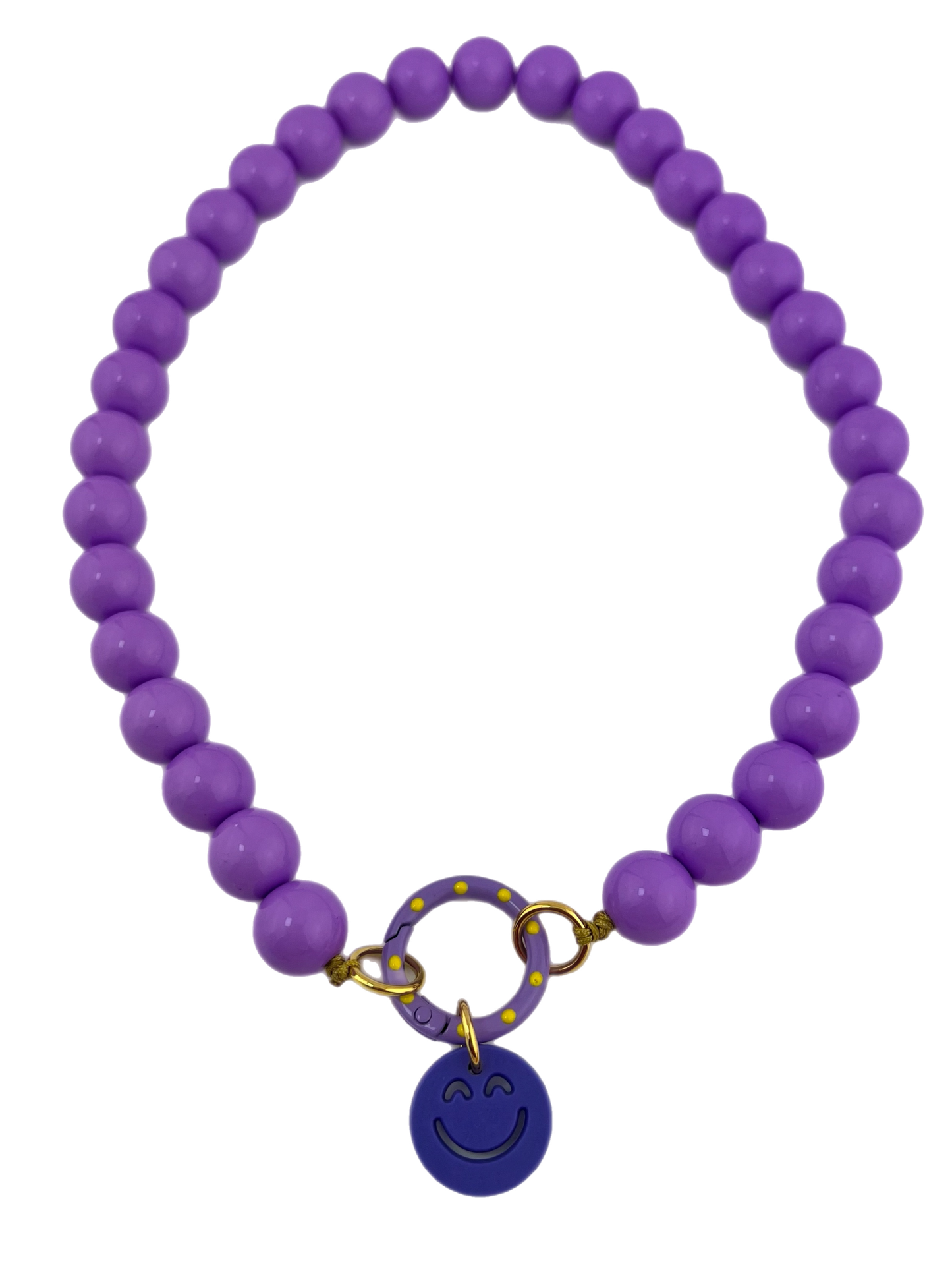 Ketting Big Beads lila 14 mm smile