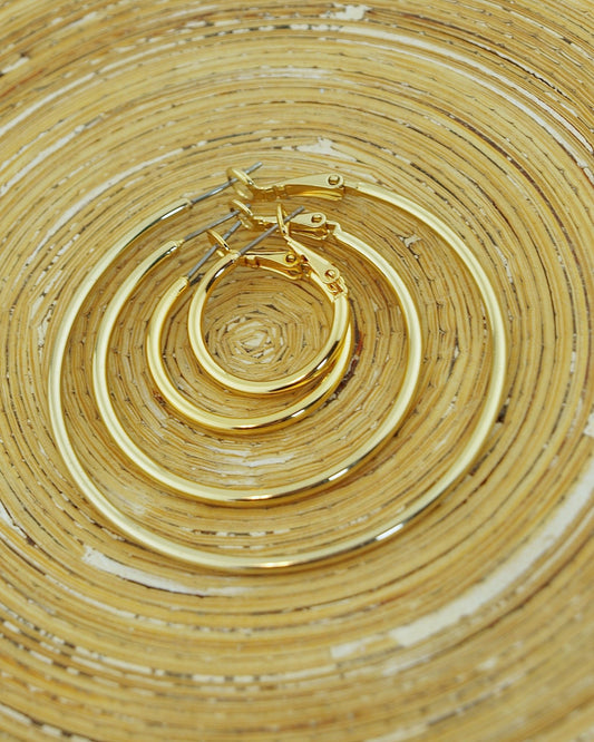 Oorbellen: creolen goud - HanneHaves