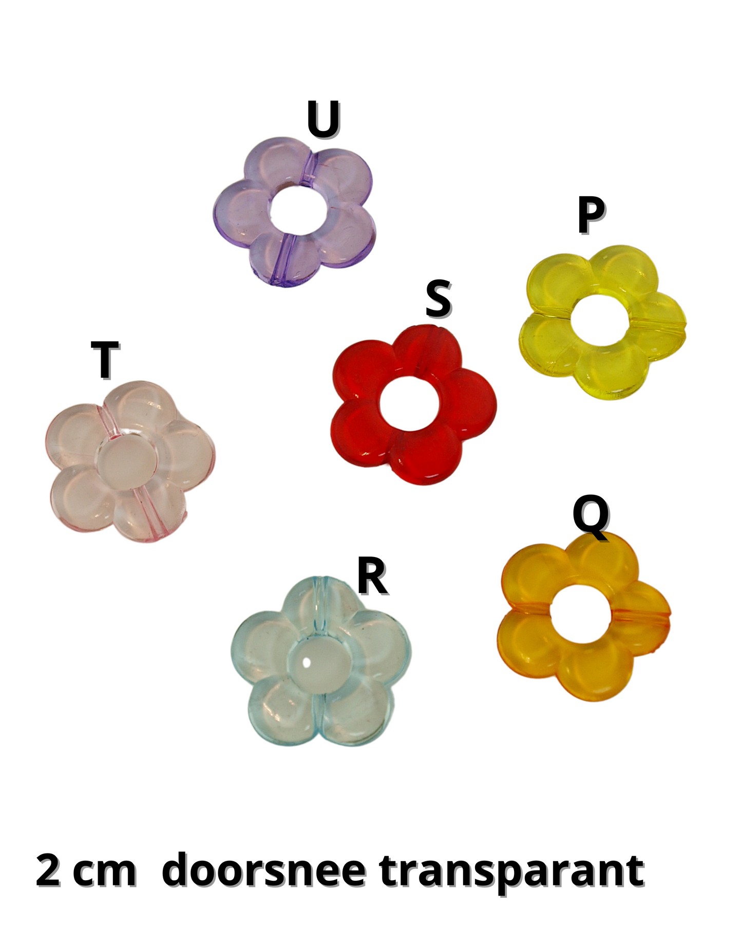 Oorbellen: creolen bloemen hangers mix & match goud