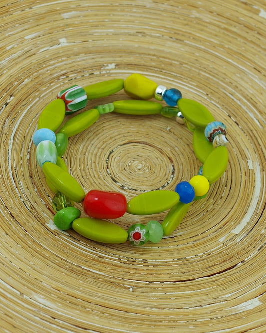 Armbandenset Bohemien Olijfgroen - HanneHaves