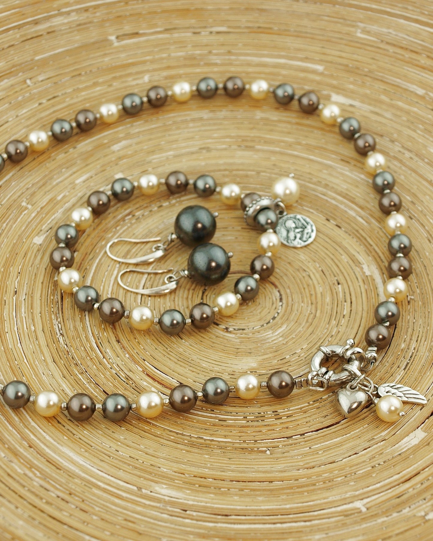 Set Parels Grijs Creme - HanneHaves