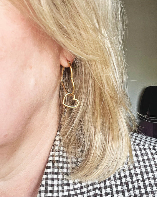 Creolen: Heart of Hearts Goud - HanneHaves