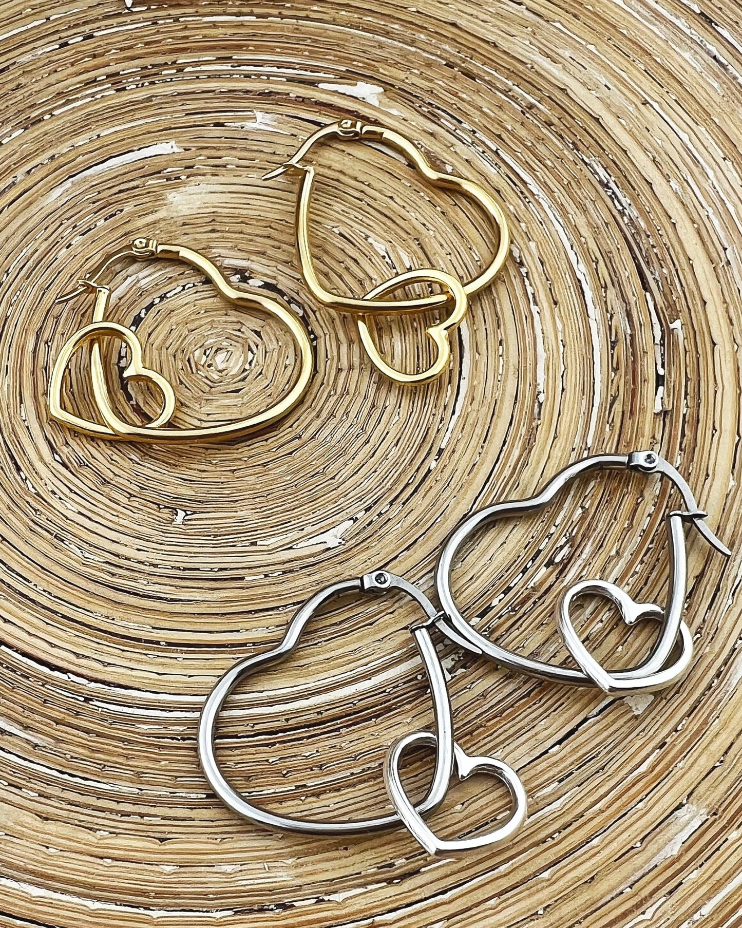 Creolen: Heart of Hearts Goud - HanneHaves