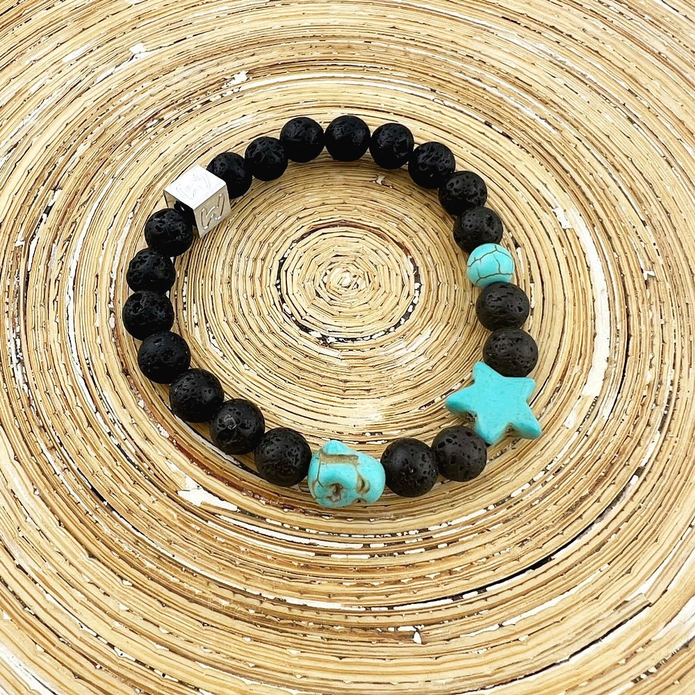 Natuursteenarmband Lava Energie - HanneHaves