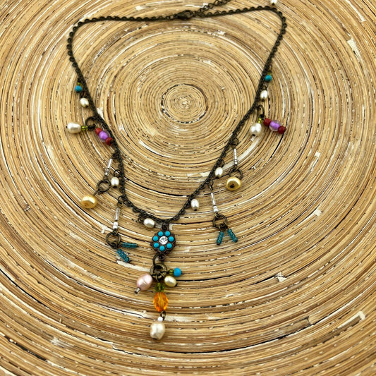 Ketting floral bronze - HanneHaves