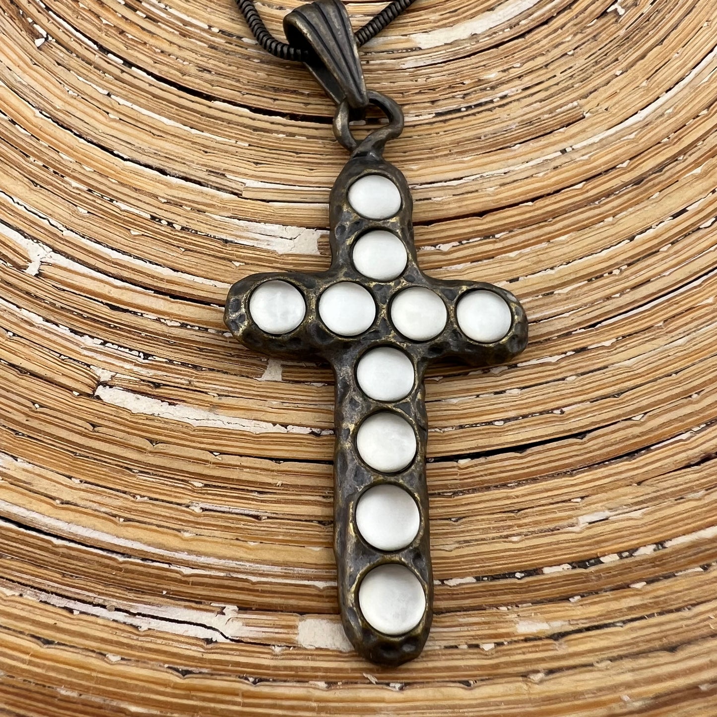 Ketting bronze cross