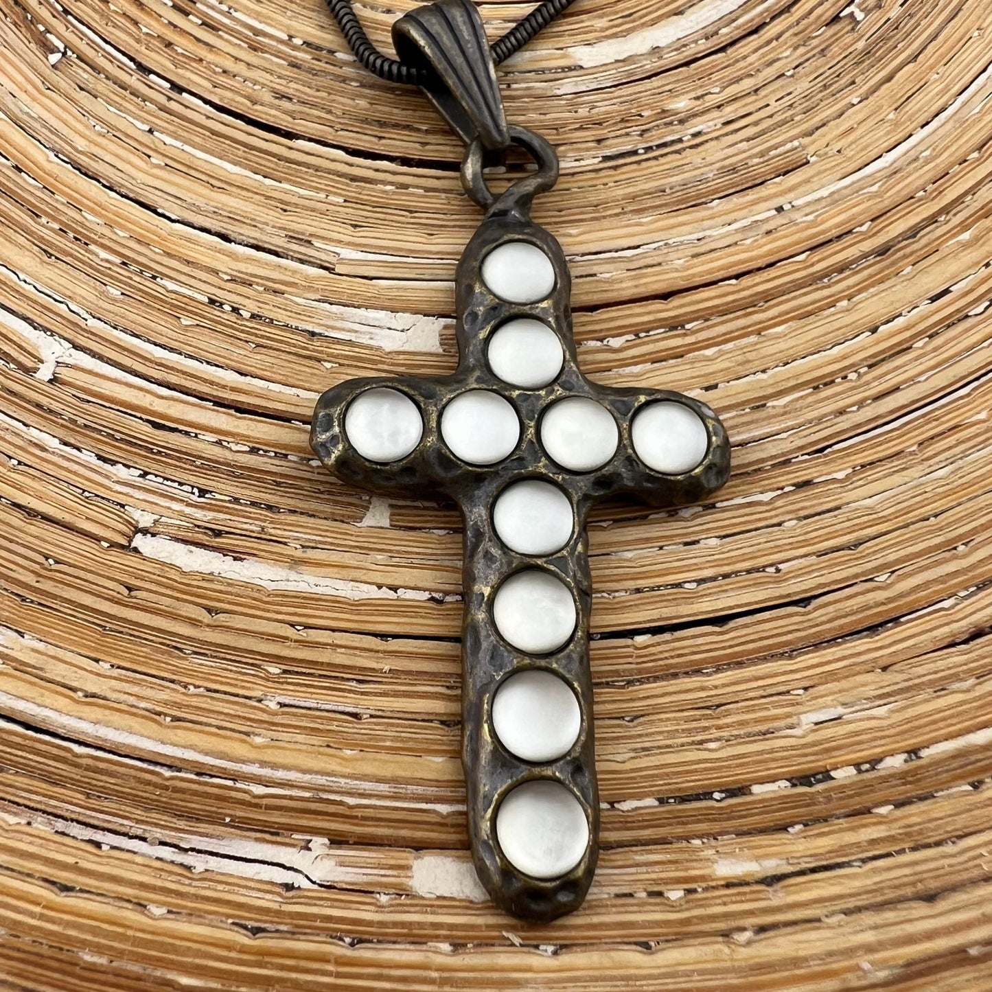 Ketting bronze cross - HanneHaves