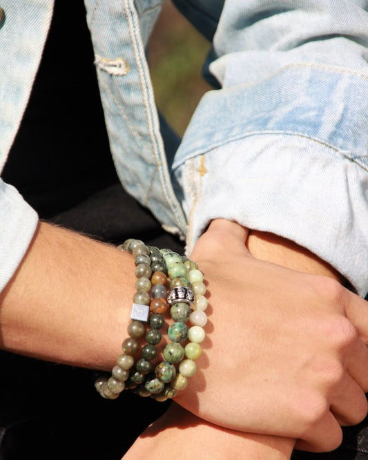 Natuursteenarmband Gervaso - African Turquoise - HanneHaves