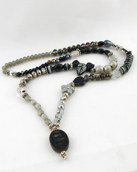 Ketting Bohemian stijl zwart - HanneHaves