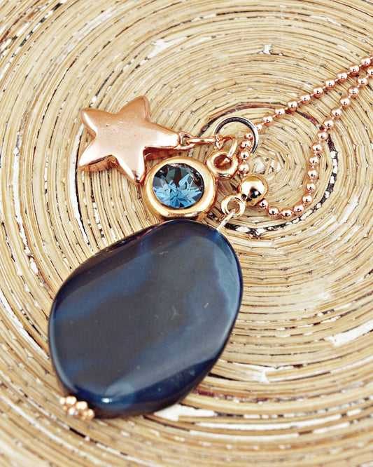 Lange ketting Indigo Rose - HanneHaves