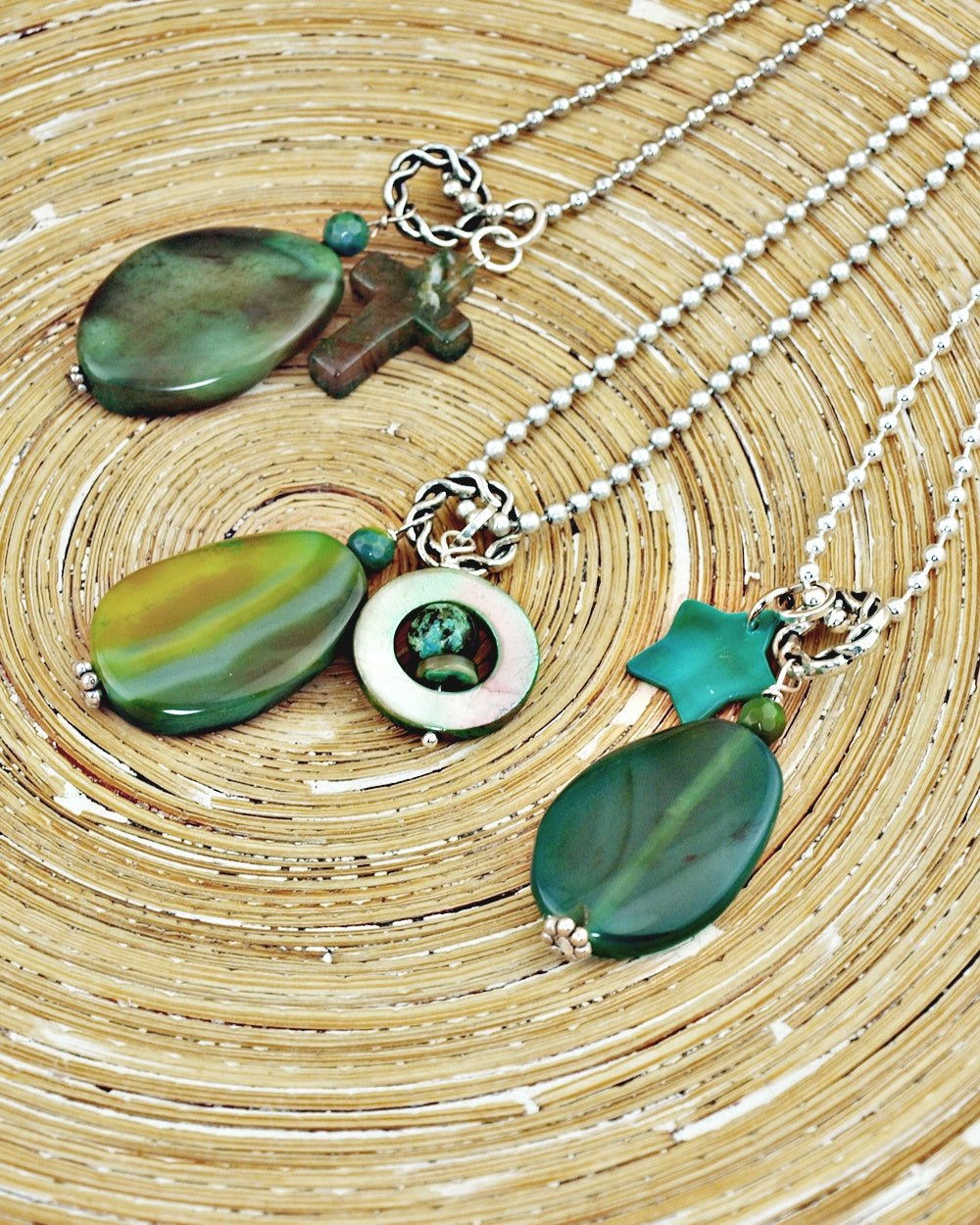 Lange ketting Green Cross - HanneHaves