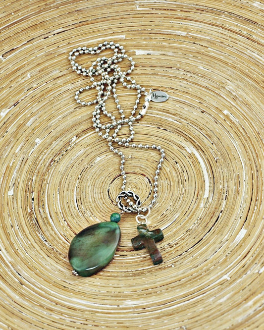 Lange ketting Green Cross - HanneHaves