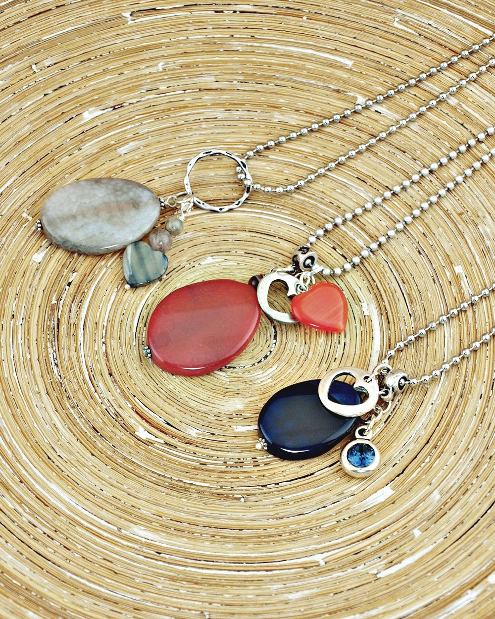 Lange ketting Three Hearts - HanneHaves