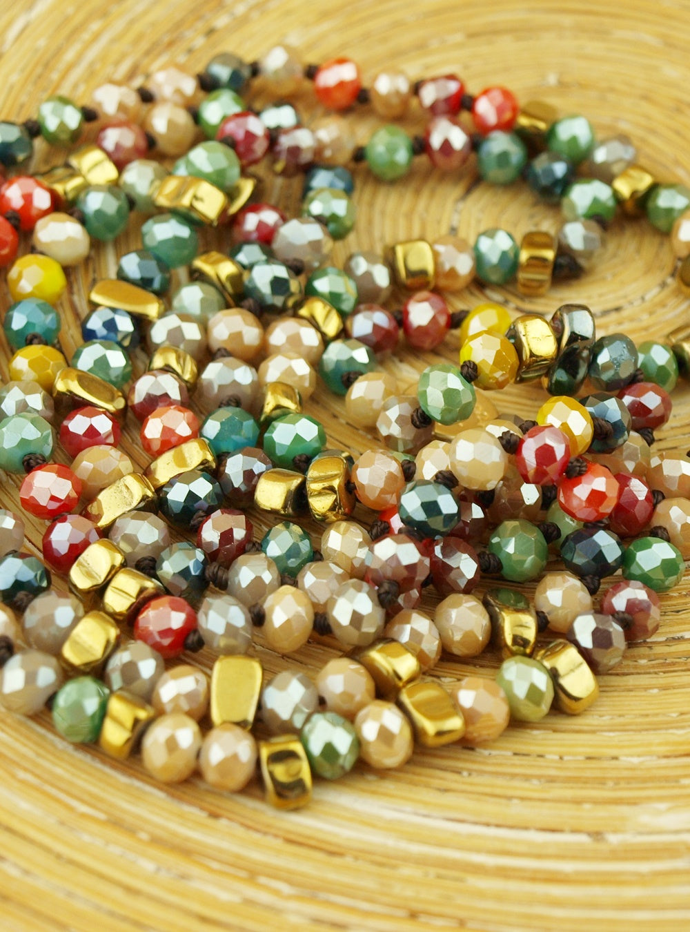Lange ketting herfstkleuren