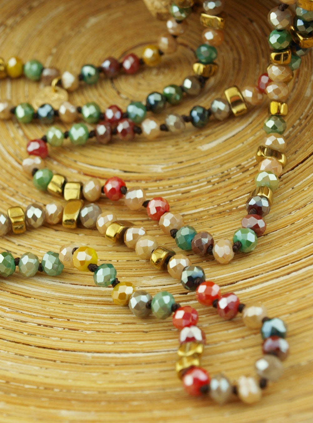 Lange ketting herfstkleuren