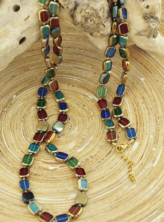Lange ketting ketting Festive Multi Color - HanneHaves