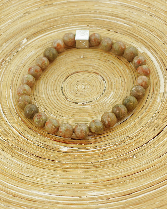 Natuursteen armband Benni Autumn Japis (8 MM) - HanneHaves