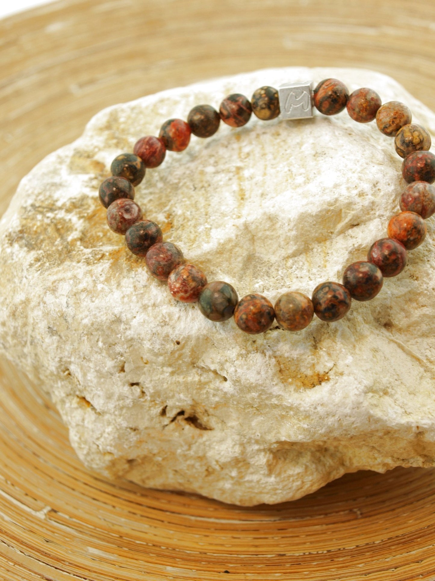 Natuursteen armband Gonzalo Leopard Skin Japis (8 MM) - HanneHaves