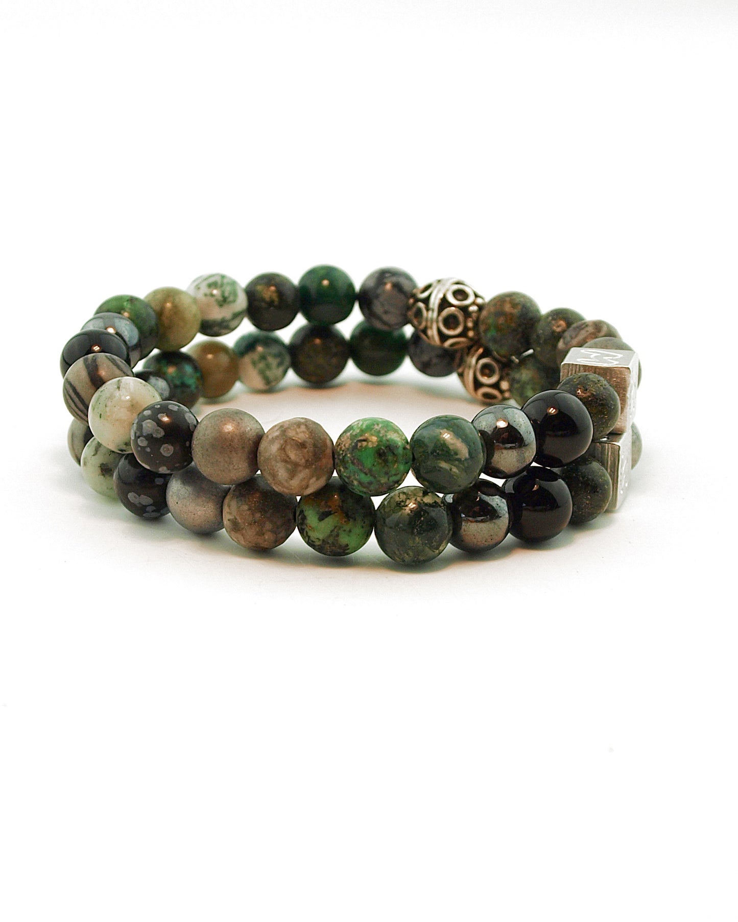 Natuursteen armband Orlin Groen (8MM)