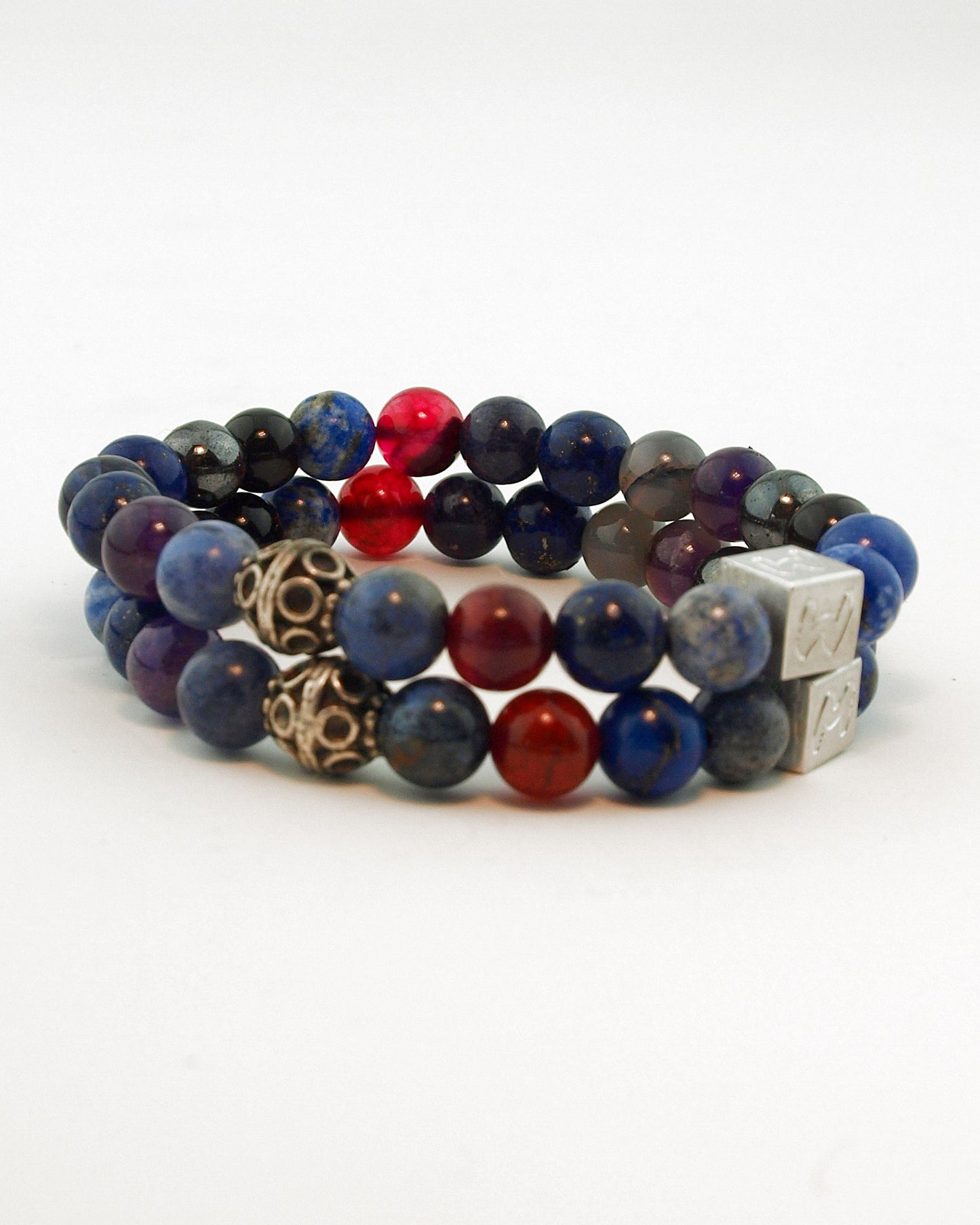 Natuursteen armband Orlin Blauw (8MM)