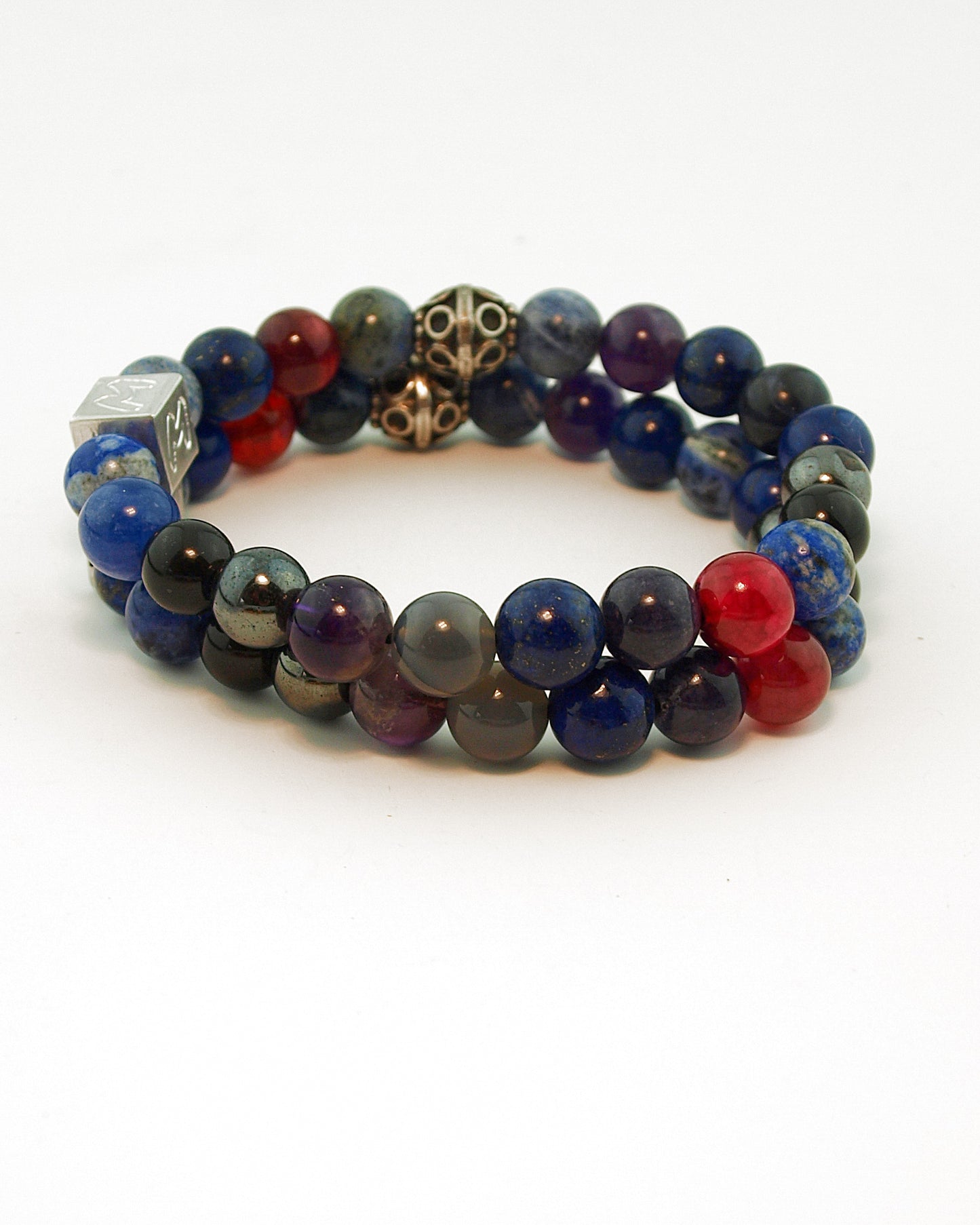 Natuursteen armband Orlin Blauw (8MM)