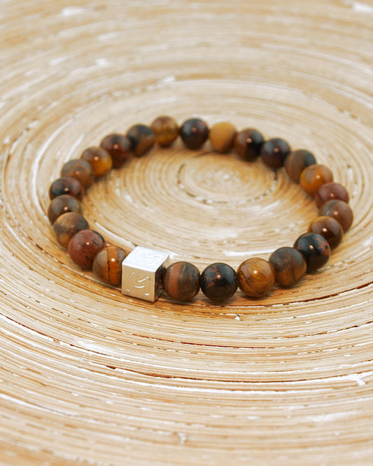 Natuursteen armband Tanis Tijgeroog (8MM) - HanneHaves