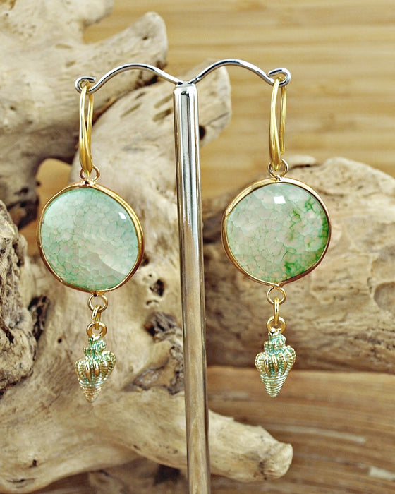 Oorbellen Minty Shells