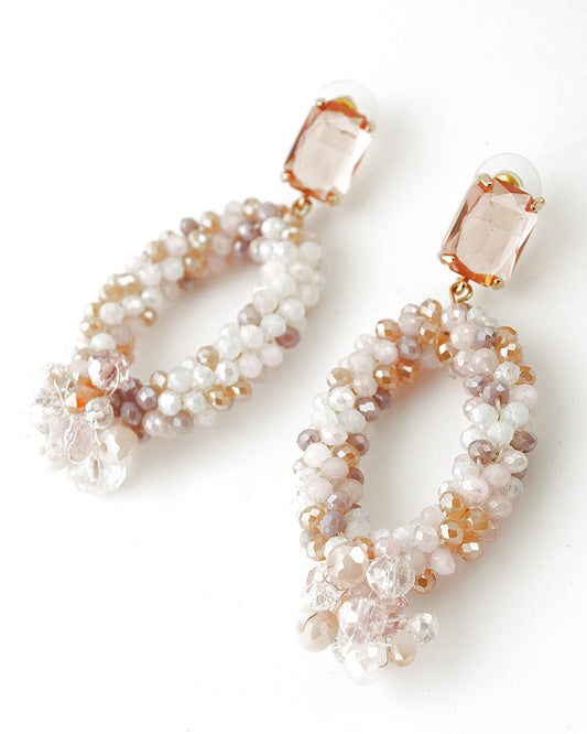 Oorbellen Pastels Ovaal Kraal