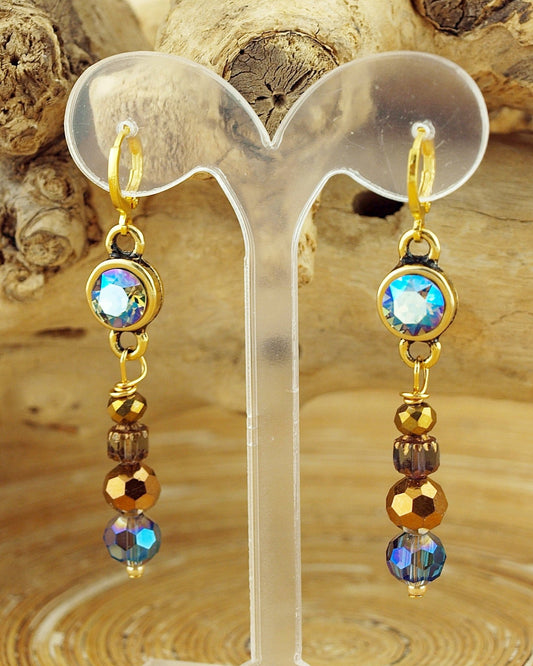 Oorbellen Swarovski Diamond goud - HanneHaves