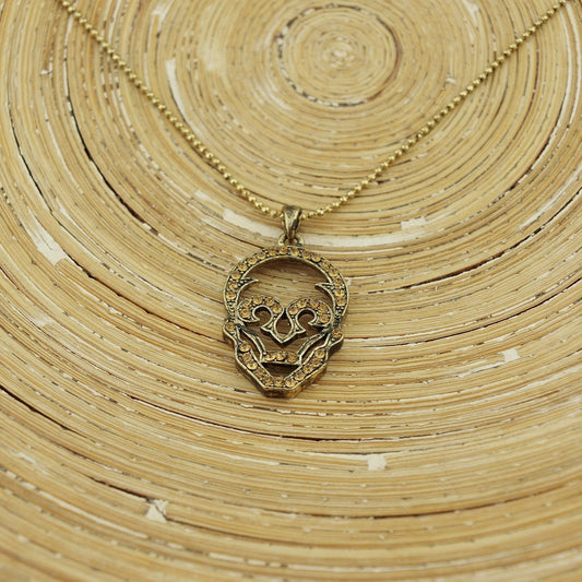 Ketting Gold Skull - HanneHaves