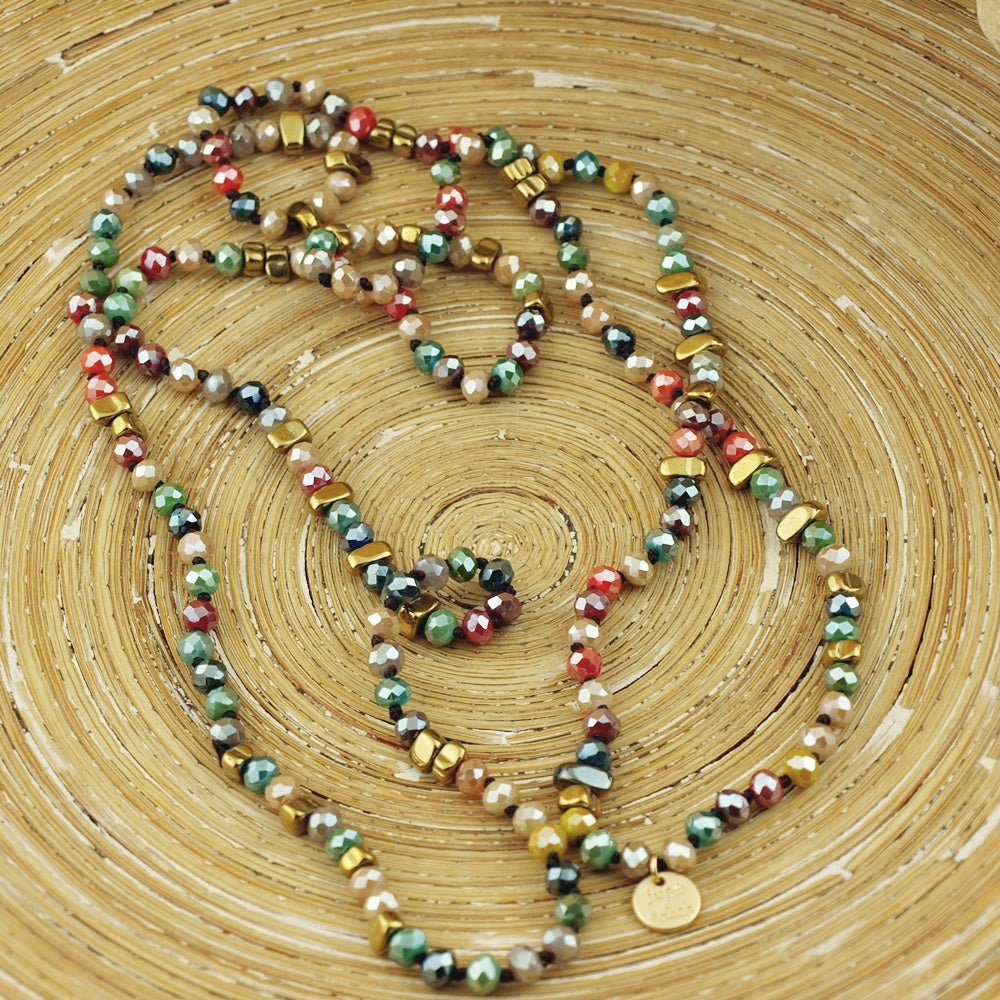 Long one ketting Autumn colors - HanneHaves