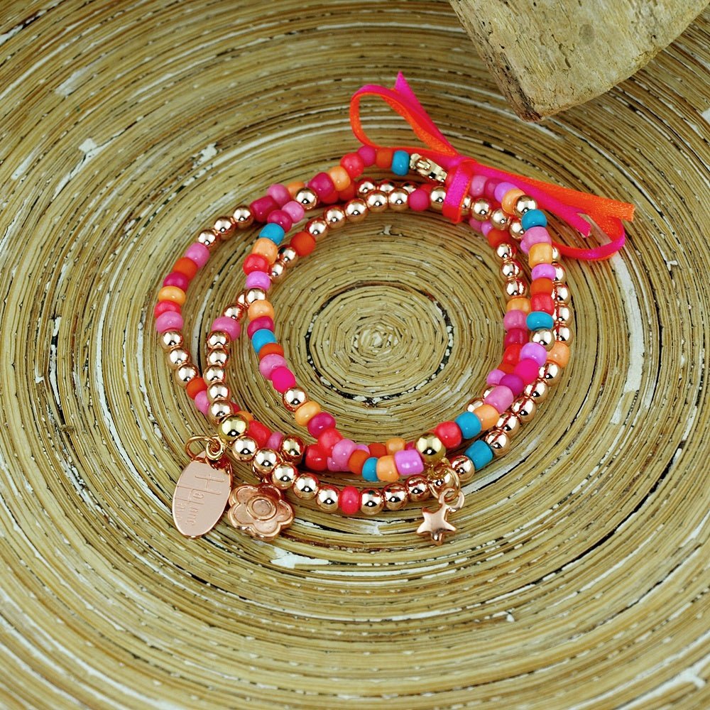 Armbandenset Fantasy Floral Pink - HanneHaves