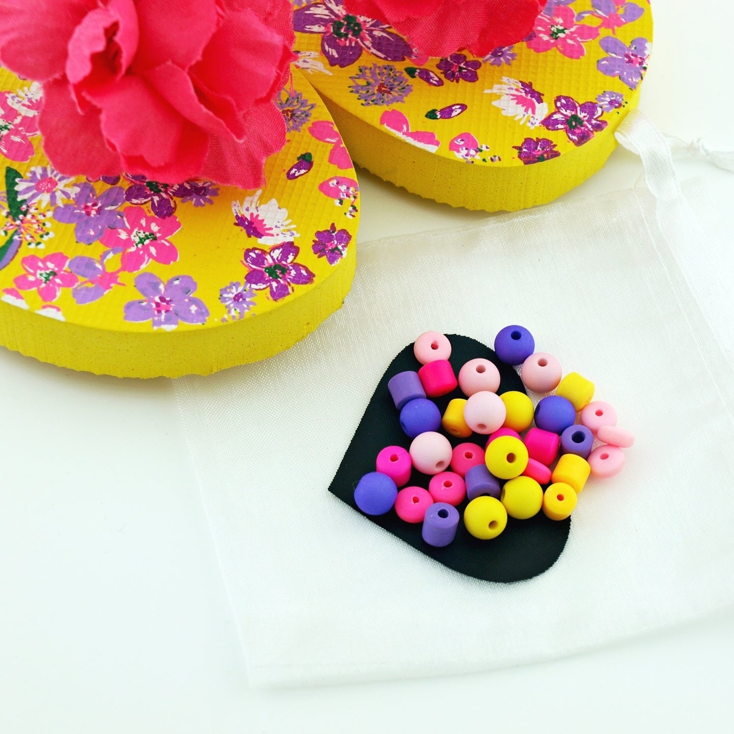 Teenslippers DIY Bloem