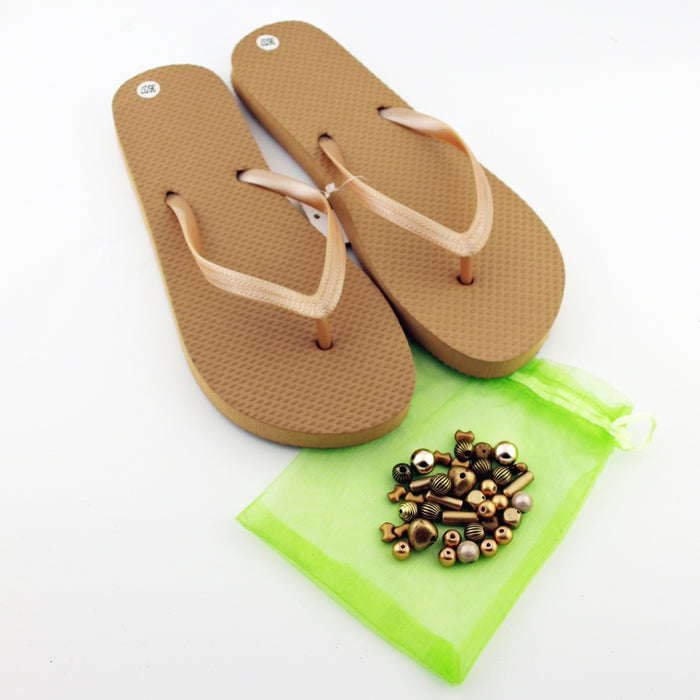 Teenslippers DIY Gold