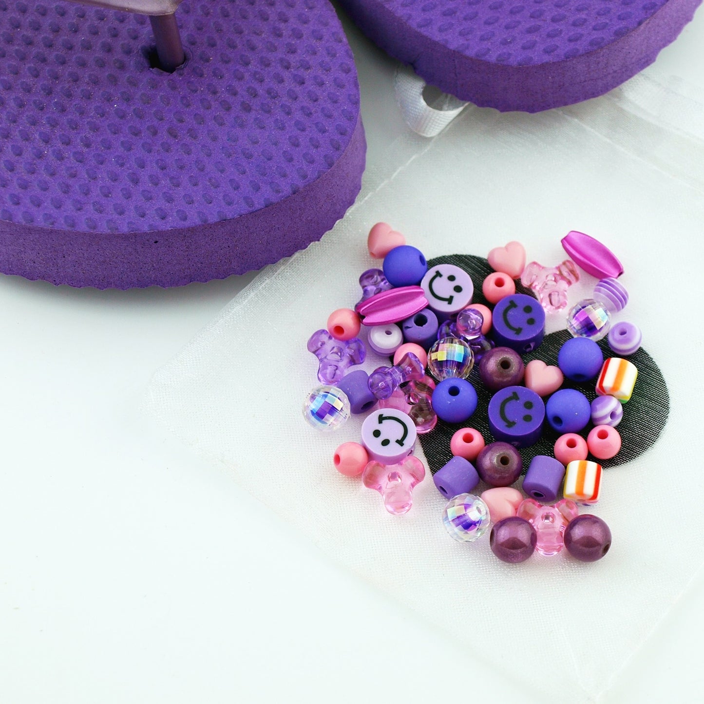 Teenslippers DIY Purple