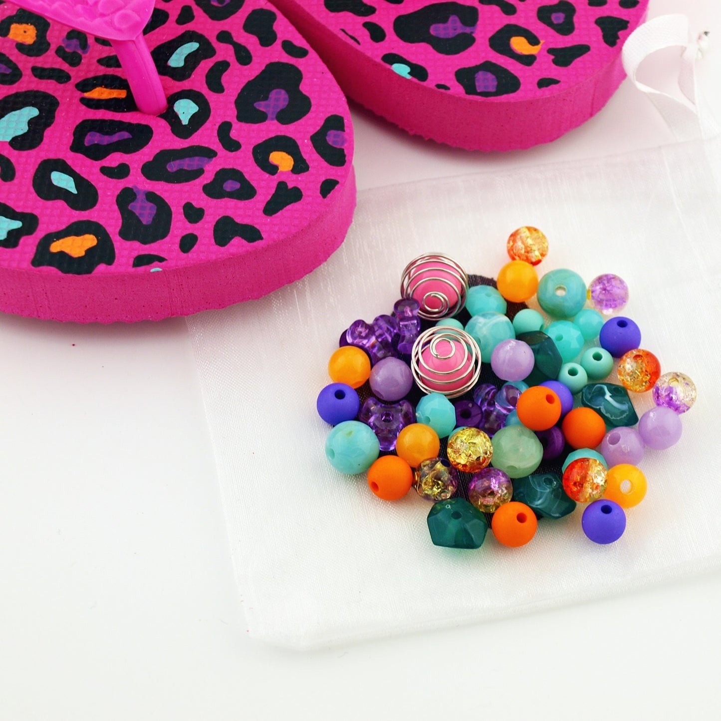 Teenslippers DIY Panter Color