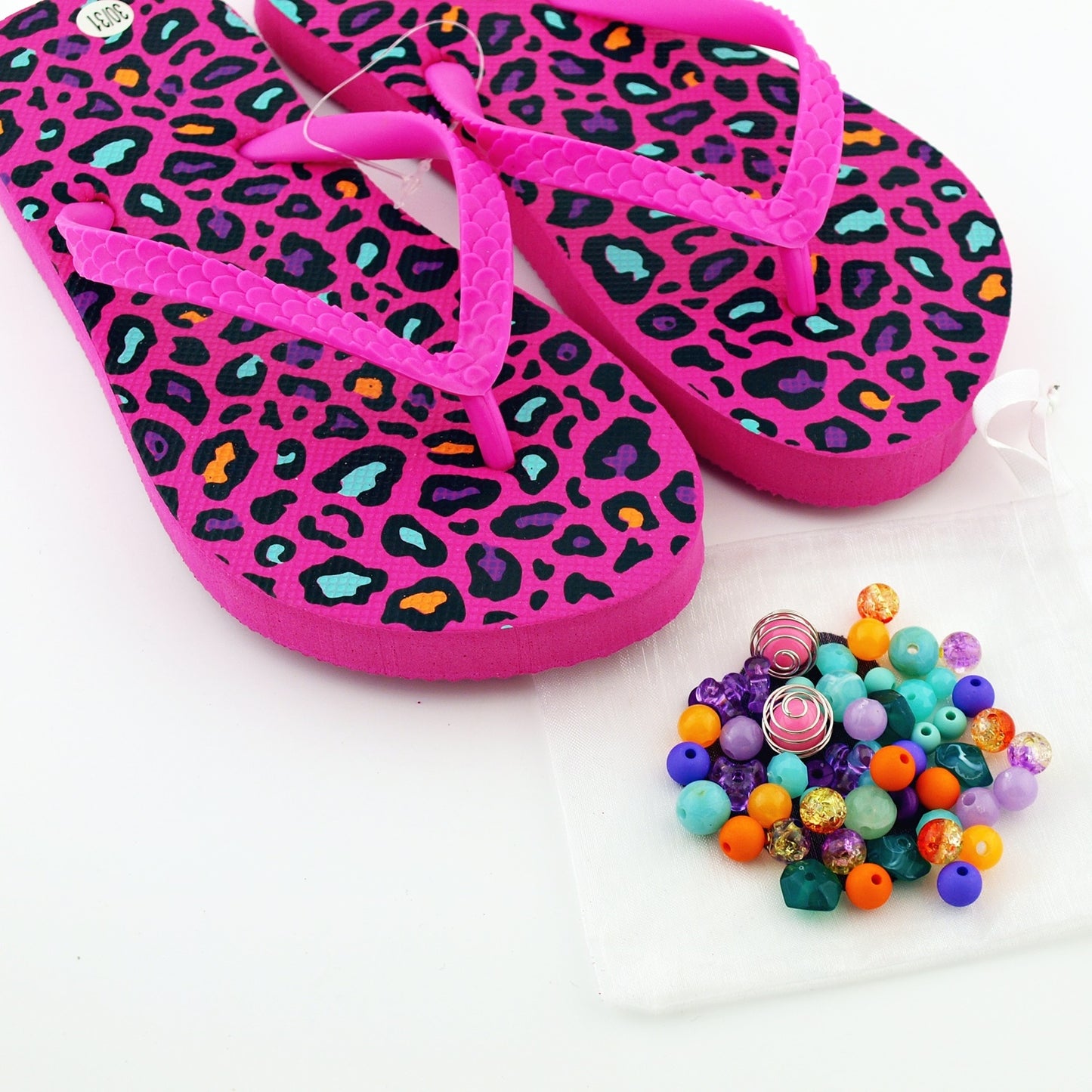 Teenslippers DIY Panter Color