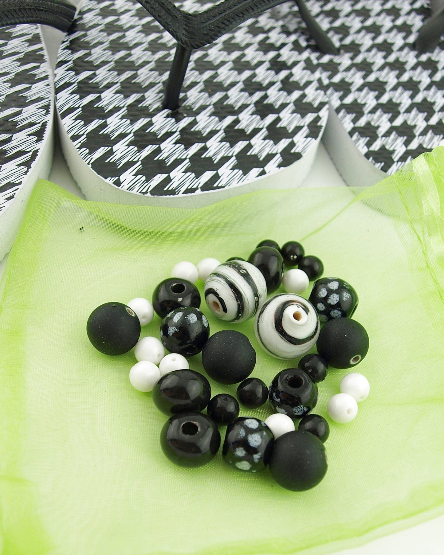 Teenslippers DIY Pied de Poule - HanneHaves