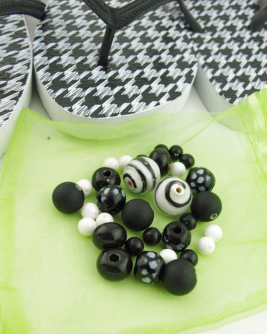 Teenslippers DIY Pied de Poule - HanneHaves