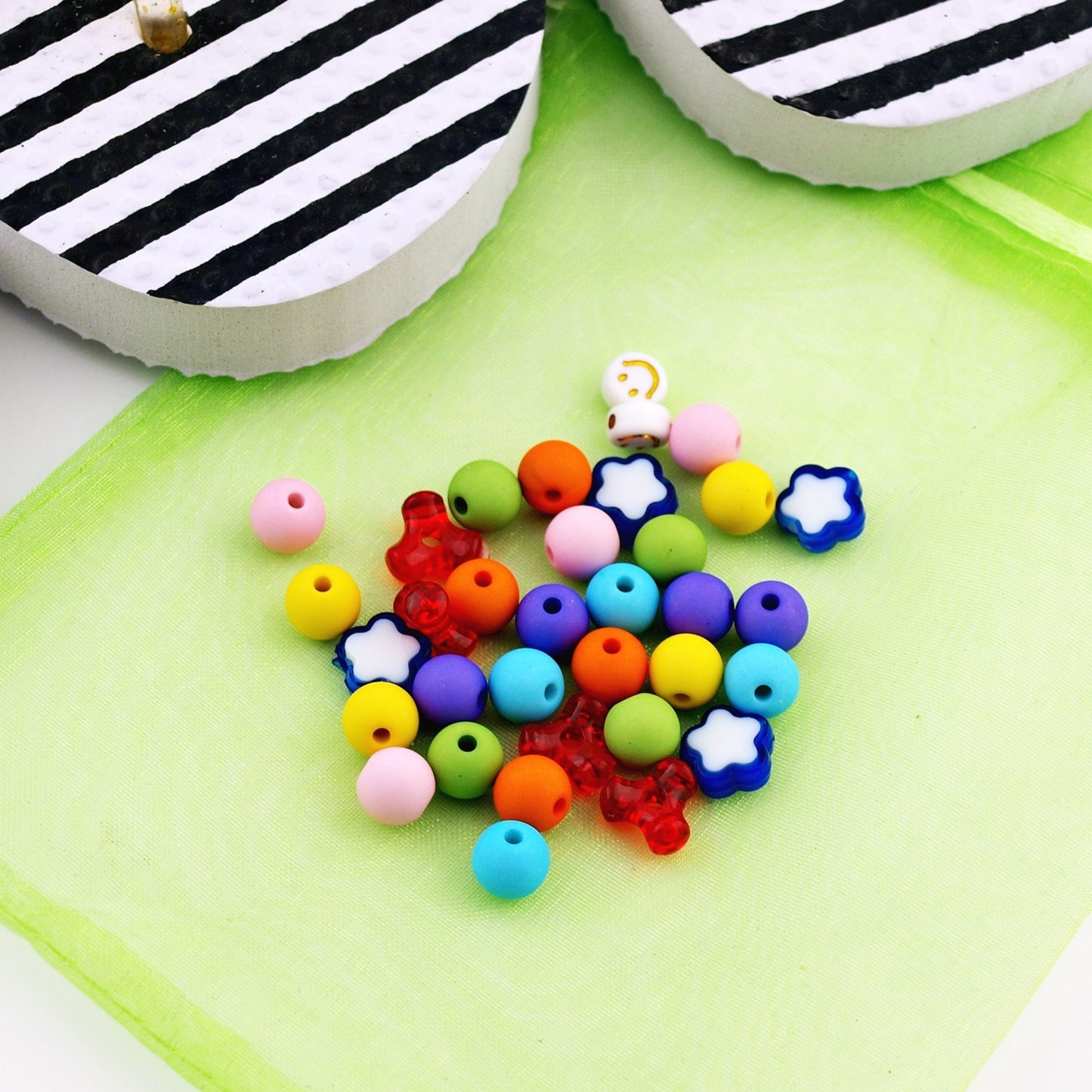 Teenslippers DIY Stripe Glitter