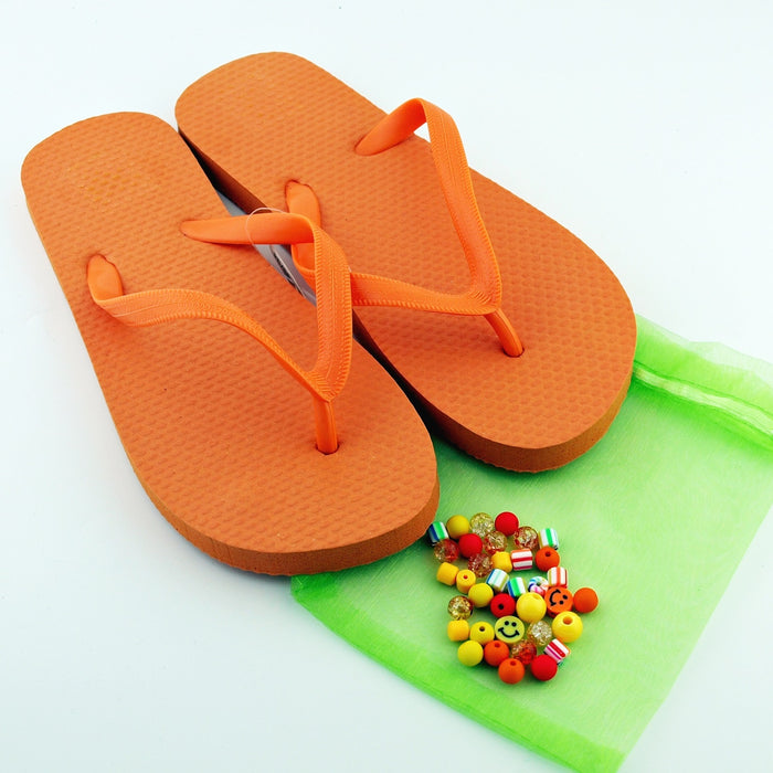 Teenslippers DIY Orange Smile