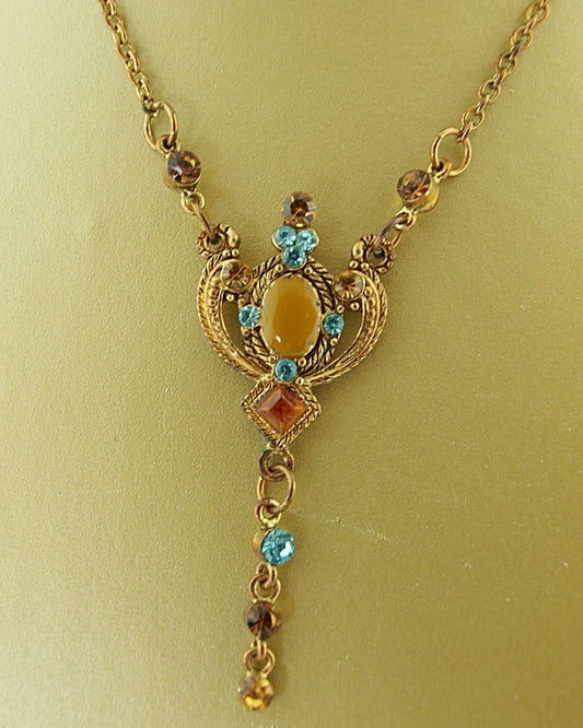 Ketting Bronze cristals - HanneHaves