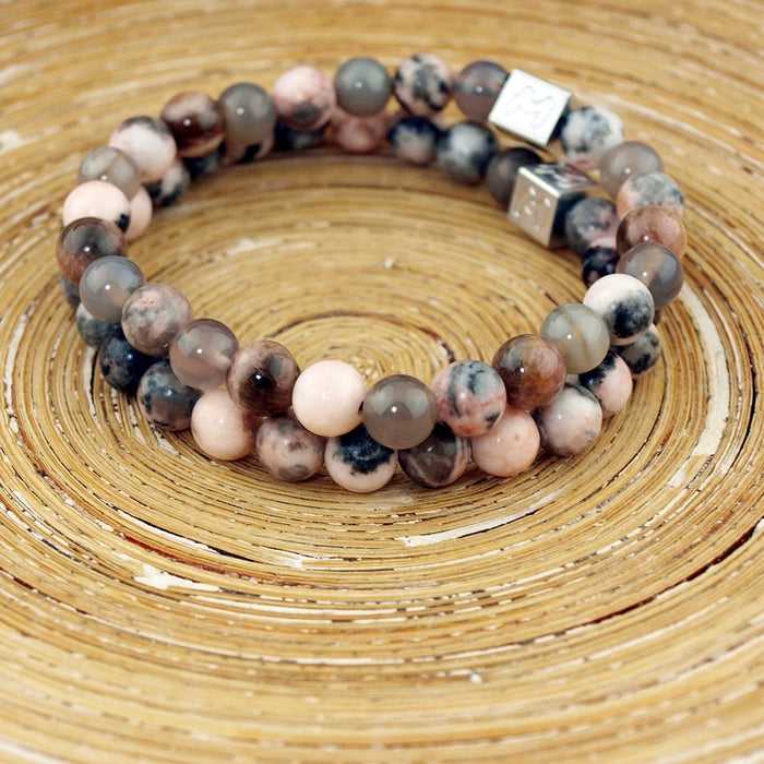 Set natuursteen armbanden Zenon
