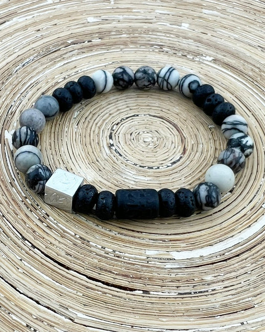 Natuursteen armband Chano (8MM) - HanneHaves